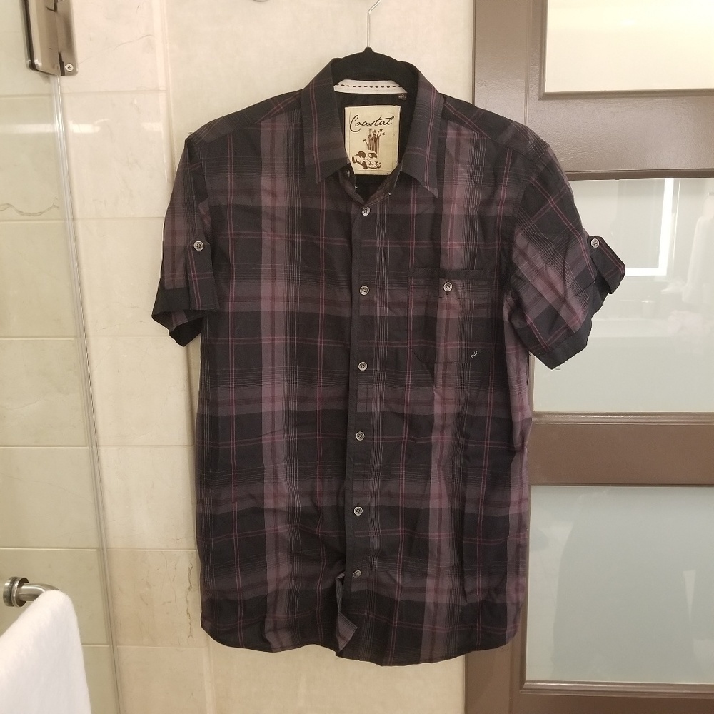 💝Coastal button up short sleeve